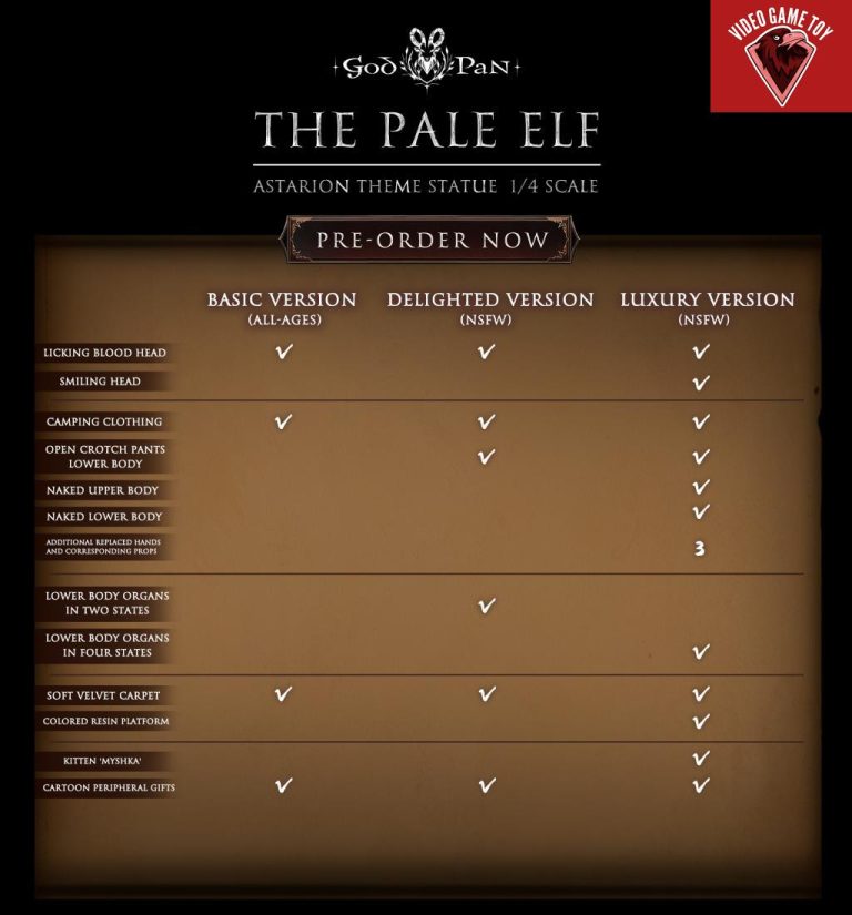 God Pan Studio Baldur’s Gate 3 The Pale Elf Astarion Video Game Toy