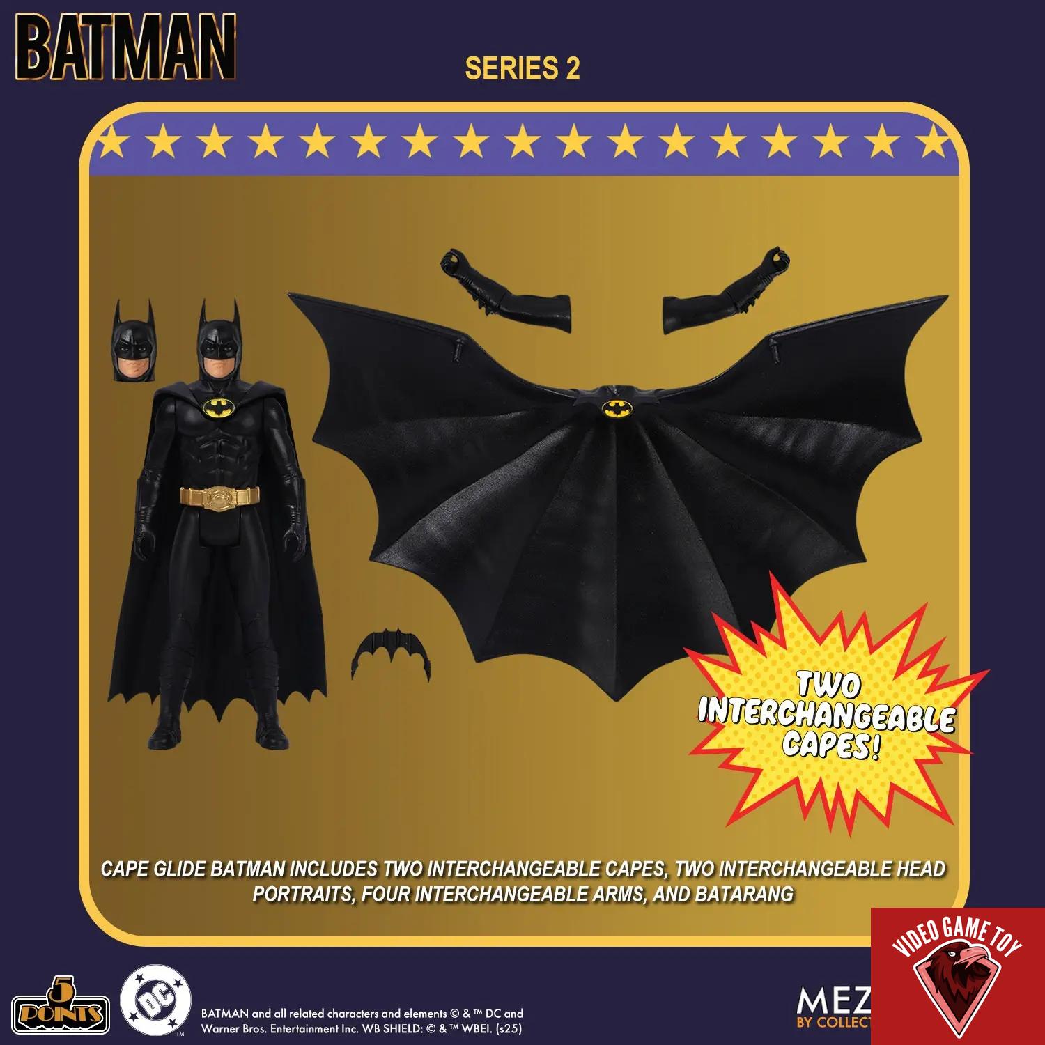 Mezco Studio – 5 Points Batman (1989) – Series 2 Set (Licensed